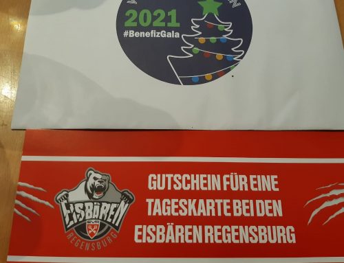 Info zu den Gutscheinen für ein Eisbärenspiel im Packerl des Regensburger Weihnachtssingens