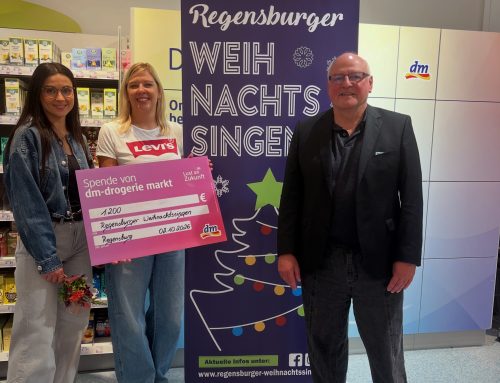 Regensburger Weihnachtssingen mit Projekt Franzi erfolgreich bei der dm Aktion Lust auf Zukunft dabei